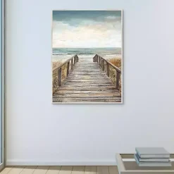 Outlet Kirklands Home Boardwalk To The Beach Framed Canvas Art Print Multi