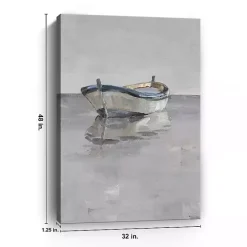 Online Kirklands Home Boat on the Horizon Canvas Art Print Gray