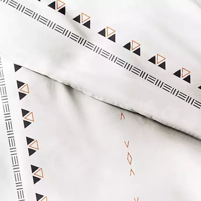 Outlet Kirklands Home Bohemian Stripe 3-pc. Queen Duvet Cover Set White