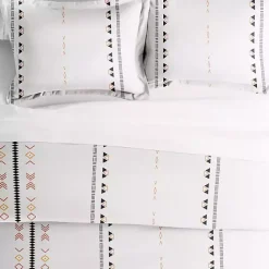 Outlet Kirklands Home Bohemian Stripe 3-pc. Queen Duvet Cover Set White