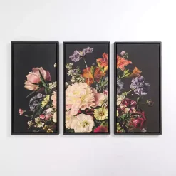 Sale Kirklands Home Bold Bouquet Framed Art Prints, Set of 3 Multi