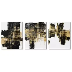 Sale Kirklands Home Bold Brushstrokes Canvas Art Print, Set of 3