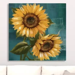 Discount Kirklands Home Bold Sunflowers Canvas Art Print, 30x30 in.