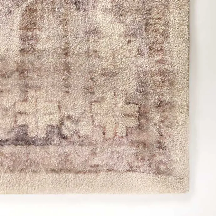 Kirklands Home Bone Rosette Area Rug, 5x7