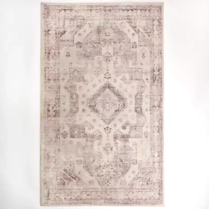 New Kirklands Home Bone Rosette Area Rug, 7x9