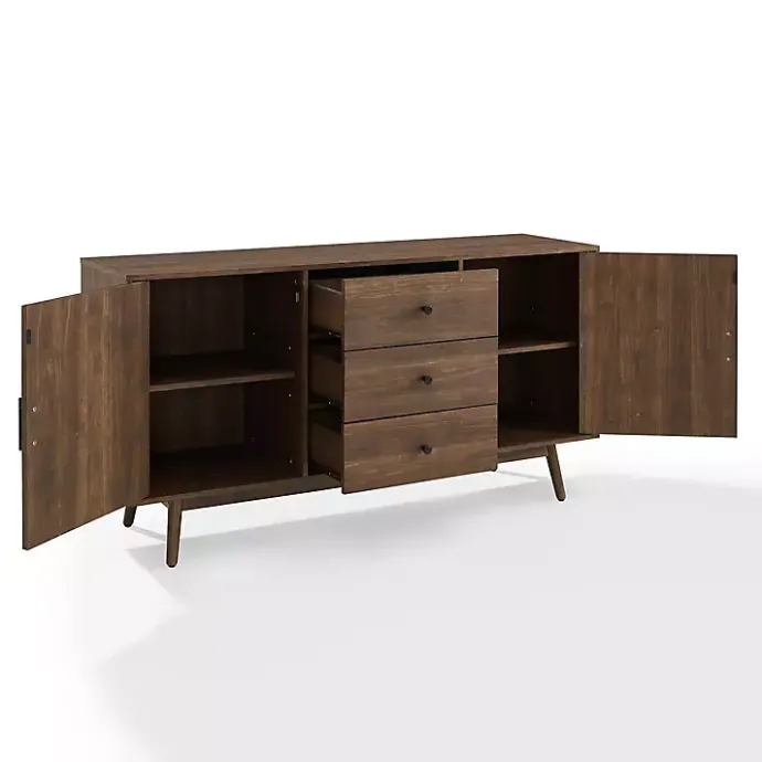 Discount Kirklands Home Bonnie Brown Midcentury Sideboard Cabinet