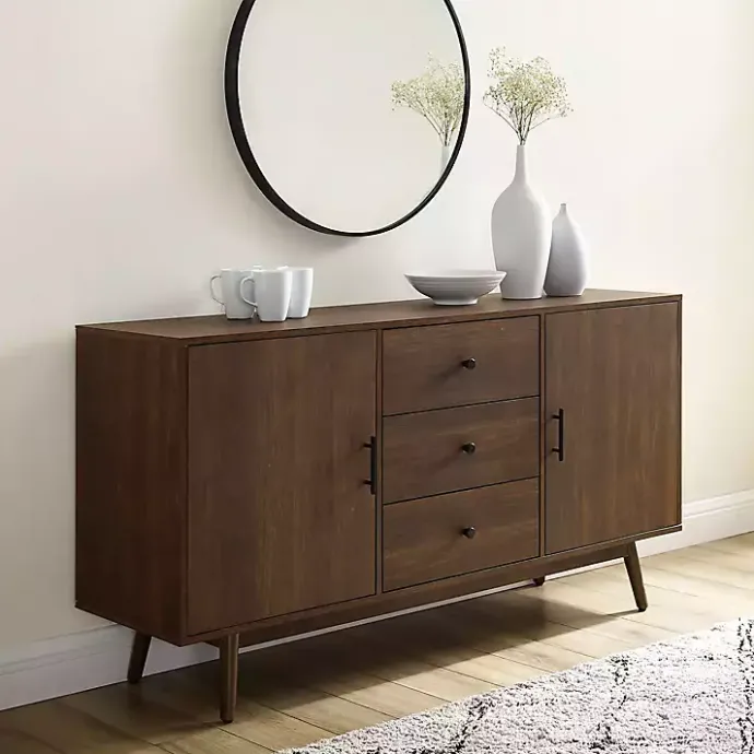 Discount Kirklands Home Bonnie Brown Midcentury Sideboard Cabinet