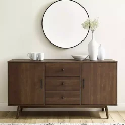 Discount Kirklands Home Bonnie Brown Midcentury Sideboard Cabinet