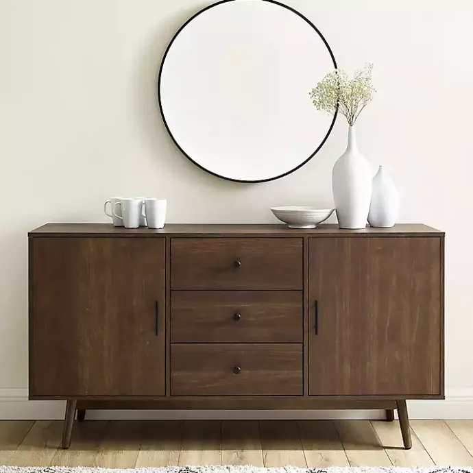 Discount Kirklands Home Bonnie Brown Midcentury Sideboard Cabinet