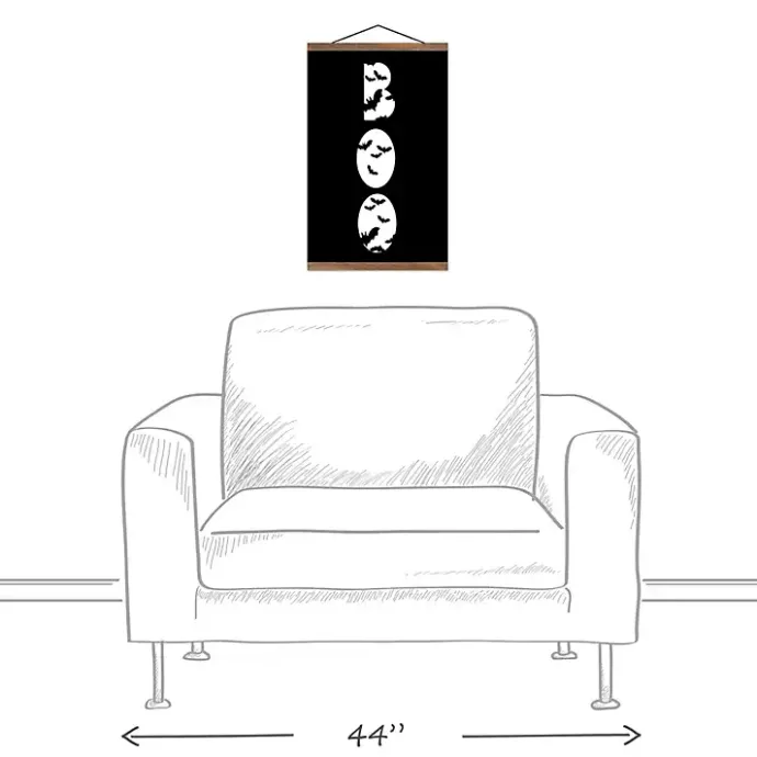 Kirklands Home Boo Bats Hanging Halloween Wall Art