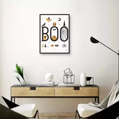 New Kirklands Home Boo Spooky Icons Halloween Wall Plaque