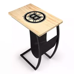 Hot Kirklands Home Boston Bruins Wood C-Table Tan