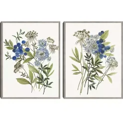 Sale Kirklands Home Botana 2-pc. Framed Canvas Art Print Set White