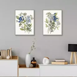 Sale Kirklands Home Botana 2-pc. Framed Canvas Art Print Set White
