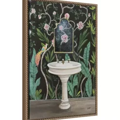 Clearance Kirklands Home Botanical Bath I Canvas Art Print