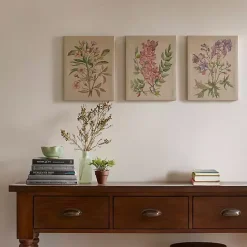 Best Kirklands Home Botanical Linen Art Prints, Set of 3 Multi