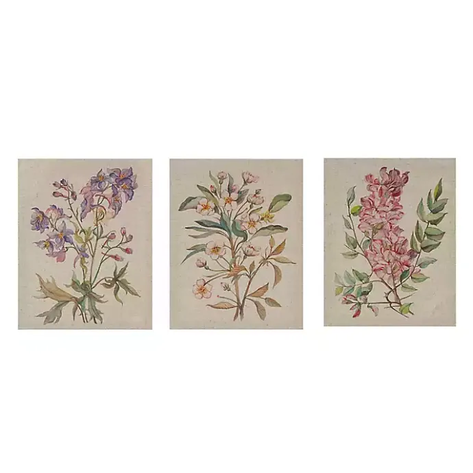 Best Kirklands Home Botanical Linen Art Prints, Set of 3 Multi