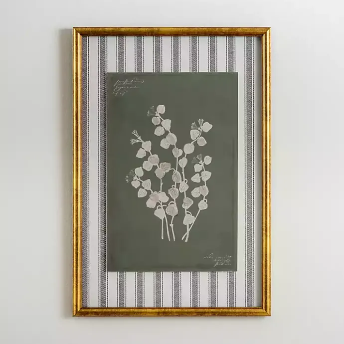 Clearance Kirklands Home Botanical Stripes III Framed Art Print
