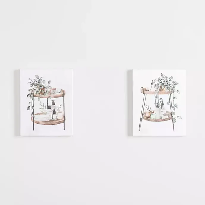 Outlet Kirklands Home Botanical Trays Canvas Art Prints, Set of 2