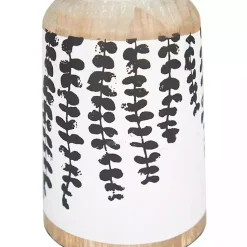 Clearance Kirklands Home Botanical Wood Pillar Candle Holders, Set of 2