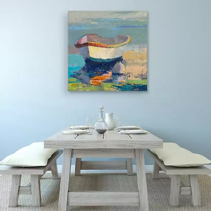 Online Kirklands Home Bottle Green Boat Wrapped Canvas Art Print Multi