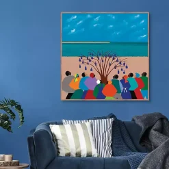 Clearance Kirklands Home Bottle Tree Gullah Islands Framed Canvas Art Print