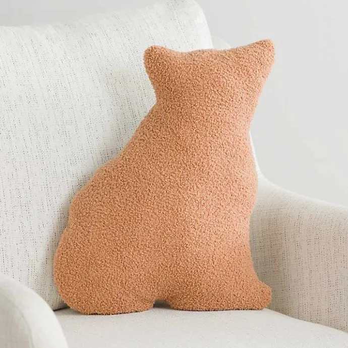 Best Kirklands Home Boucle Leopard Shaped Accent Pillow Brown