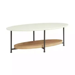 Hot Kirklands Home Bowie Wood and Metal Coffee Table