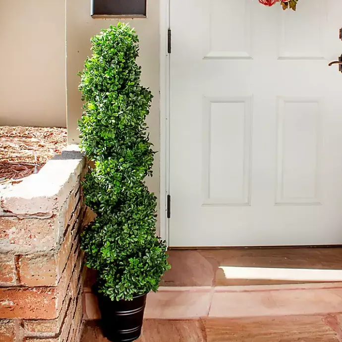 Best Kirklands Home Boxwood Spiral Topiary, 48 in.