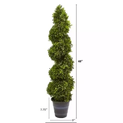 Best Kirklands Home Boxwood Spiral Topiary, 48 in.