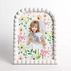 Kirklands Home Brackeen Beaded Arch Wildflower Picture Frame