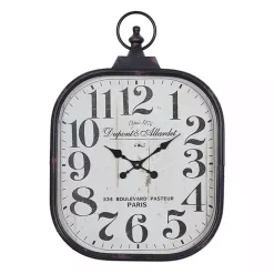 Hot Kirklands Home Brady Rustic Metal Wall Clock