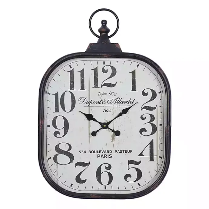 Hot Kirklands Home Brady Rustic Metal Wall Clock