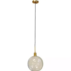 Online Kirklands Home Brass Glass Globe Pendant Light Gold