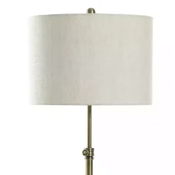 Best Kirklands Home Brass Lily Floor Lamp with Marble Base Gray