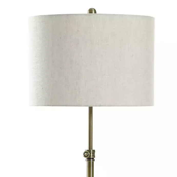 Best Kirklands Home Brass Lily Floor Lamp with Marble Base Gray
