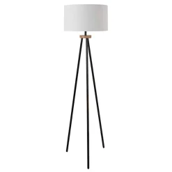 Online Kirklands Home Brass Metal Tripod Floor Lamp White