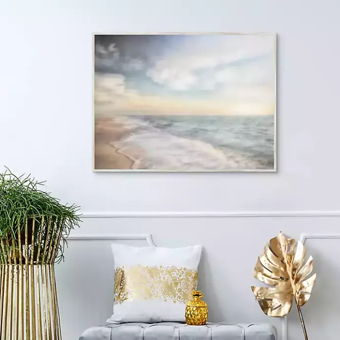Clearance Kirklands Home Breathe Out Beach Framed Canvas Art Print