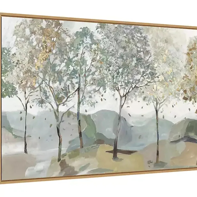 New Kirklands Home Breezy Landscape Trees I Framed Canvas Art Print