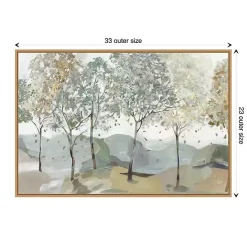 New Kirklands Home Breezy Landscape Trees I Framed Canvas Art Print