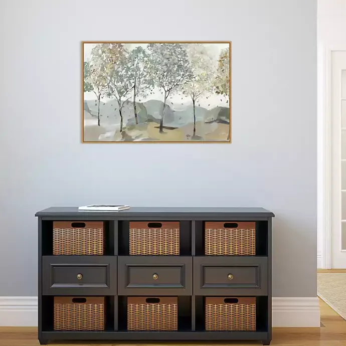 New Kirklands Home Breezy Landscape Trees I Framed Canvas Art Print