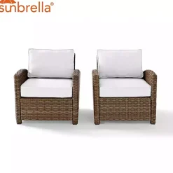 Best Kirklands Home Bren 2-pc. Chair Set with Sunbrella Cushions Brown