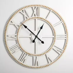 Outlet Kirklands Home Brett Beaded Wood Wall Clock