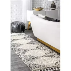 Hot Kirklands Home Bria Moroccan Diamond Tassel Runner
