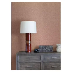 Online Kirklands Home Brick Textured Cross Woven Peel & Stick Wallpaper Pink