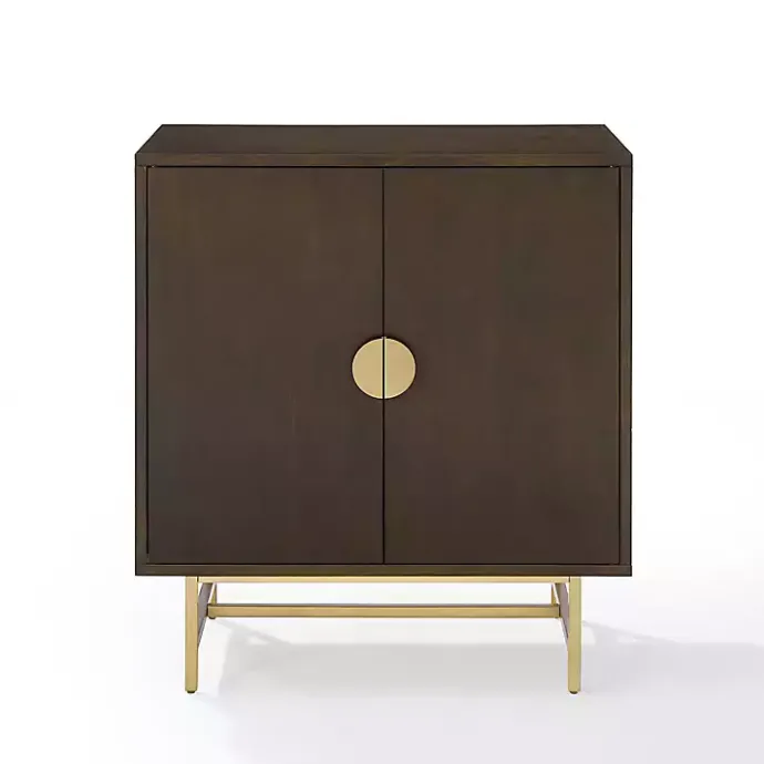 Discount Kirklands Home Brielle Golden Circle Wine Cabinet Brown