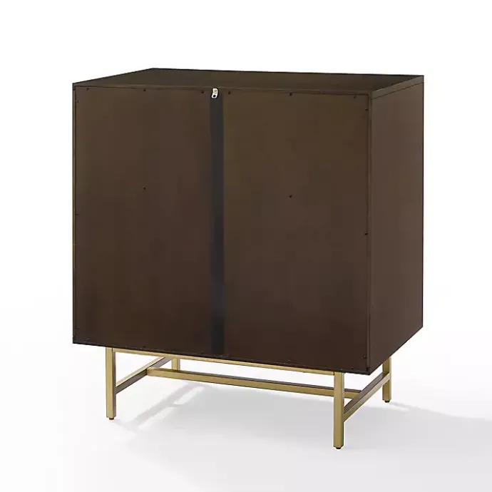 Discount Kirklands Home Brielle Golden Circle Wine Cabinet Brown