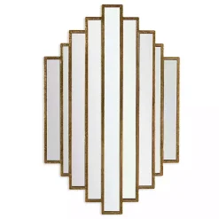 Outlet Kirklands Home Briggs Gold Metal Panels Wall Mirror