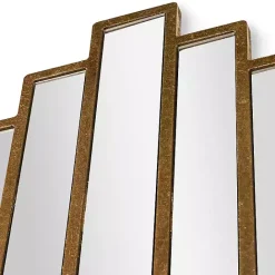 Outlet Kirklands Home Briggs Gold Metal Panels Wall Mirror