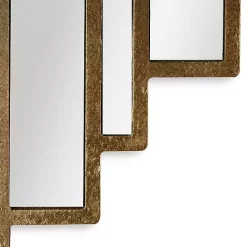 Outlet Kirklands Home Briggs Gold Metal Panels Wall Mirror